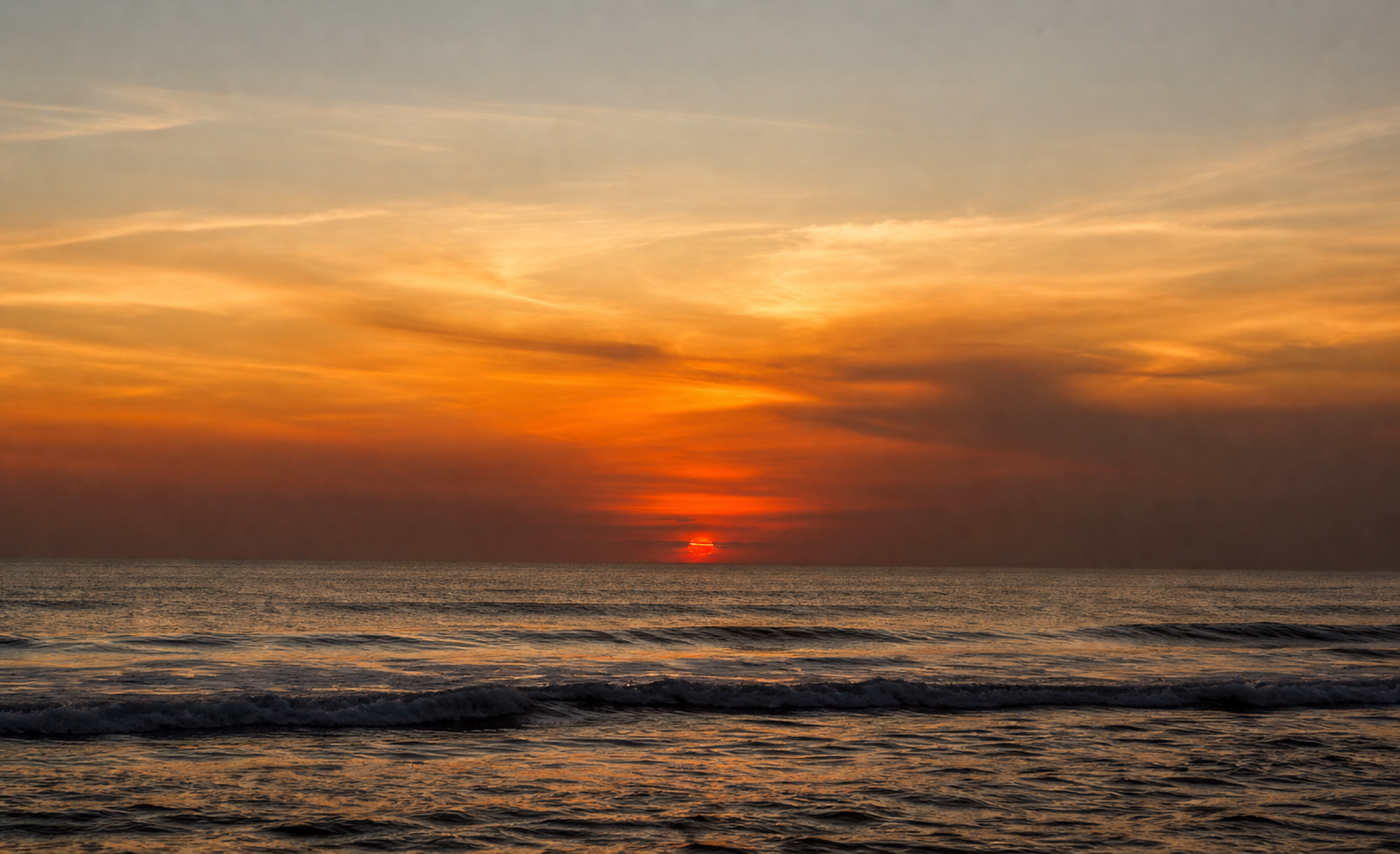 Sunset over the Gulf Coast